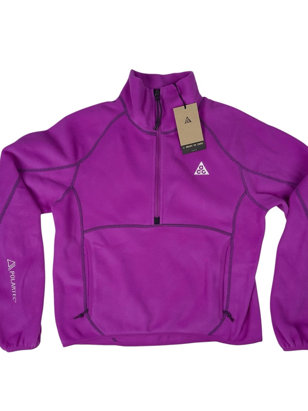 Nike ACG Wolf Tree Polartec Half Zip Womens Top UltraSoft Fleece Size XS